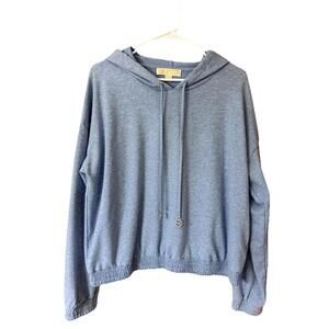 Michael Kors women’s Pullover Lightweight Hoodie Size XL Heather Medium Blue